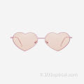 Lunettes de soleil Angular Heart Metal pour femmes